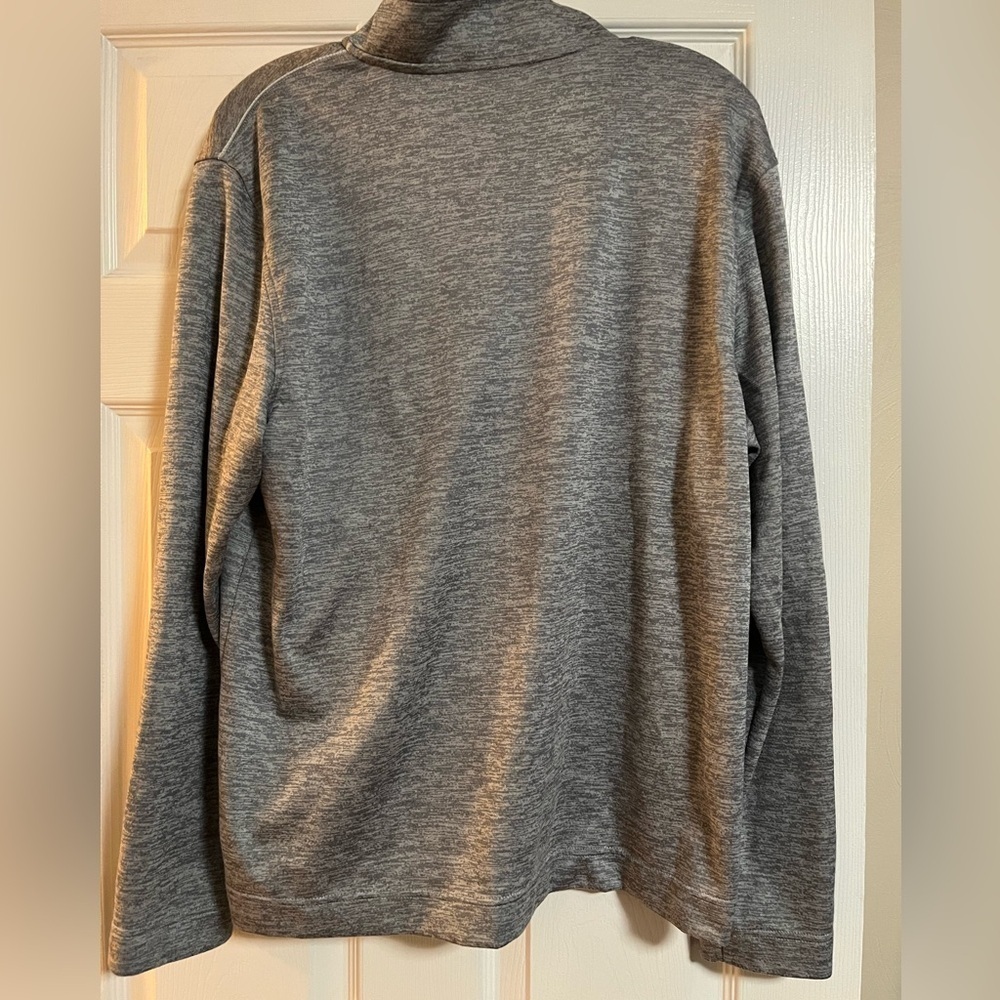 VAN HEUSEN Men's Gray Quarter-Zip Sweater - Picture 2 of 2